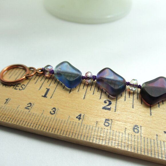 Uranium glass bracelet - Picture 4 of 10